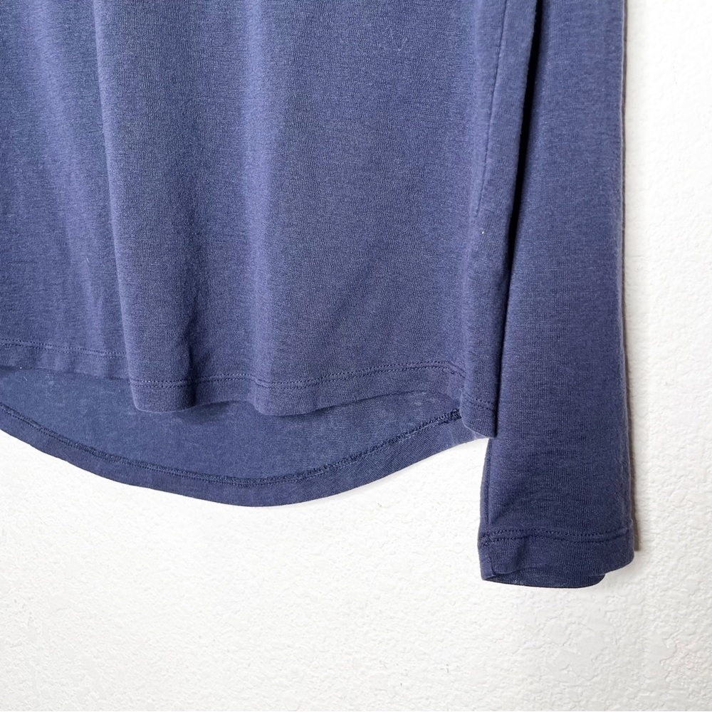 Athleta Breezy Open Back Long Sleeve Top in Navy - Picture 6 of 9